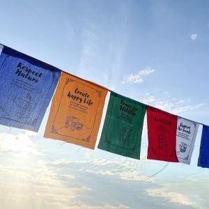 vanlife prayer flags